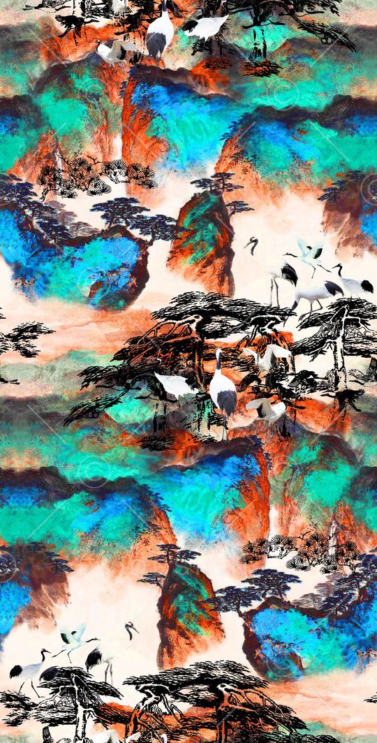 抽象印花华亿平台图片