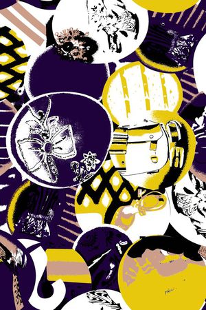 抽象印花华亿平台图片