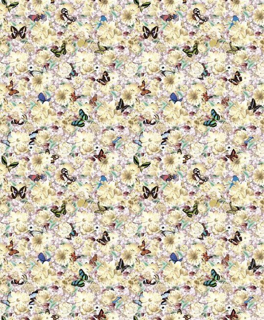 花卉组合印花华亿平台图片