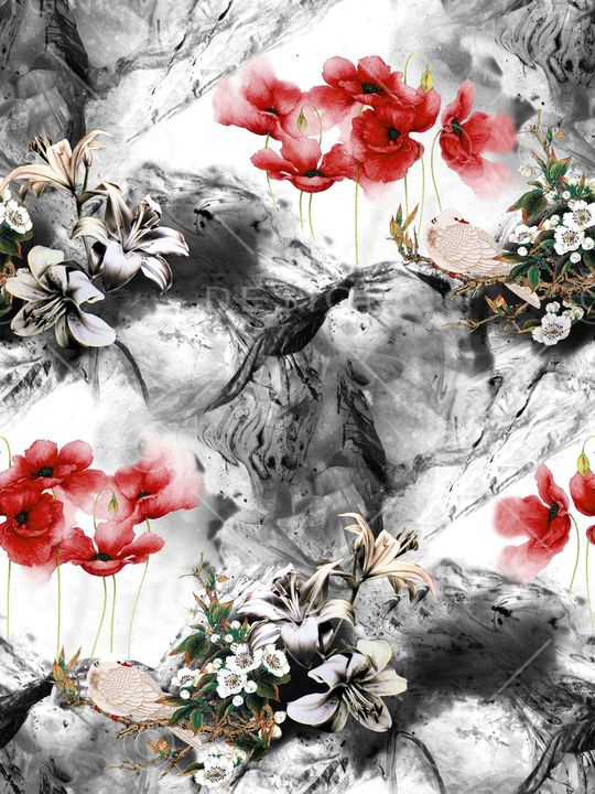 中国风印花华亿平台图片