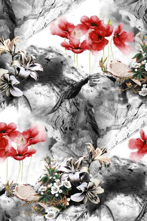 中国风印花华亿平台图片