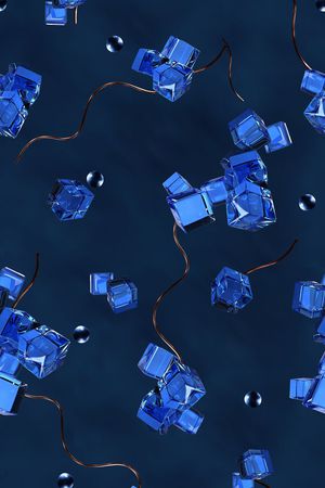 不规则几何印花华亿平台图片