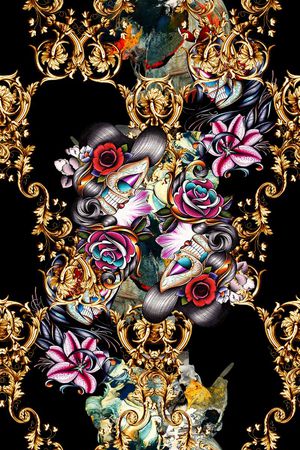 服装设计印花华亿平台图片