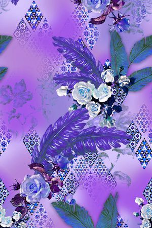 阿拉伯印花华亿平台图片