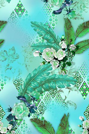 阿拉伯印花华亿平台图片