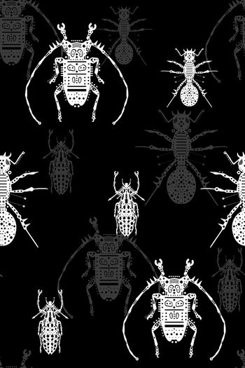 546786-时尚趣味昆虫男装图案