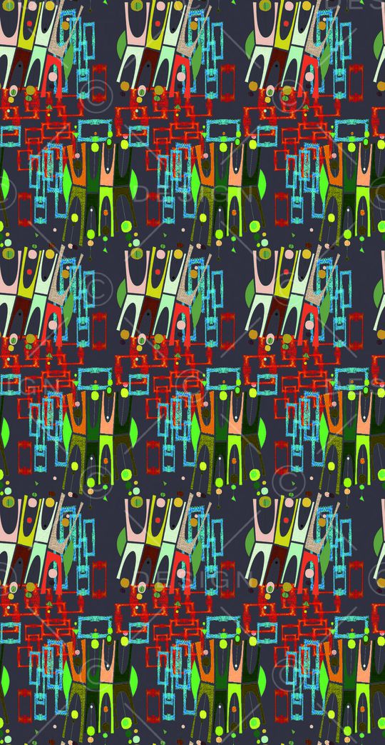 人物卡通印花华亿平台图片