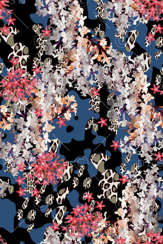 抽象动物印花华亿平台图片