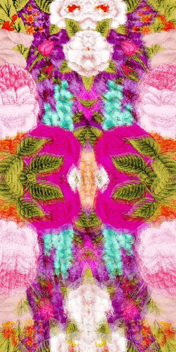 547059-时尚 油画 花卉 服装