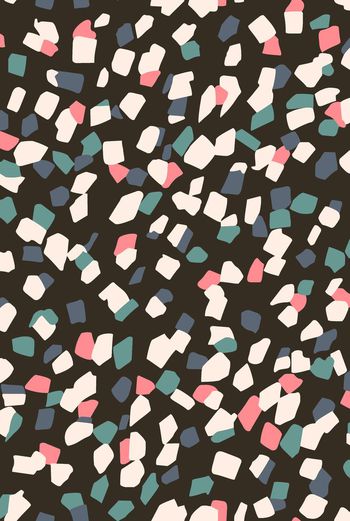 547143-传统手绘几何抽象格子印花