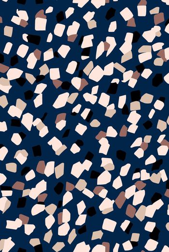 547147-传统手绘几何抽象格子印花