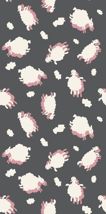 547159-传统手绘小绵羊云朵印花