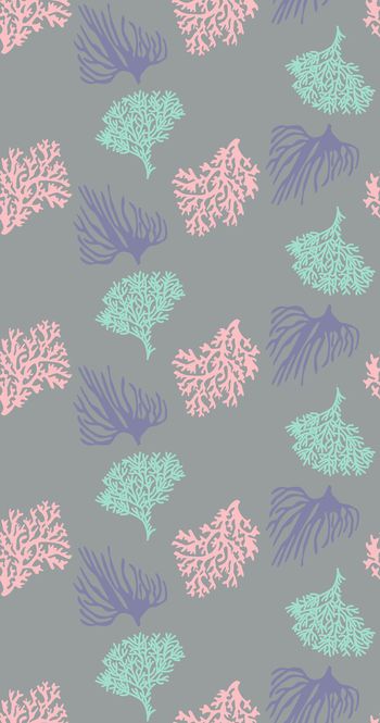 547164-传统手绘几何花树枝珊瑚印花