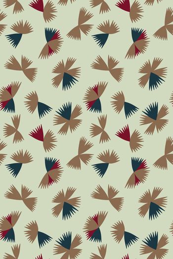 547169-传统手绘几何叶子印花