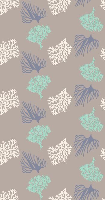 547176-传统手绘几何花树枝珊瑚印花