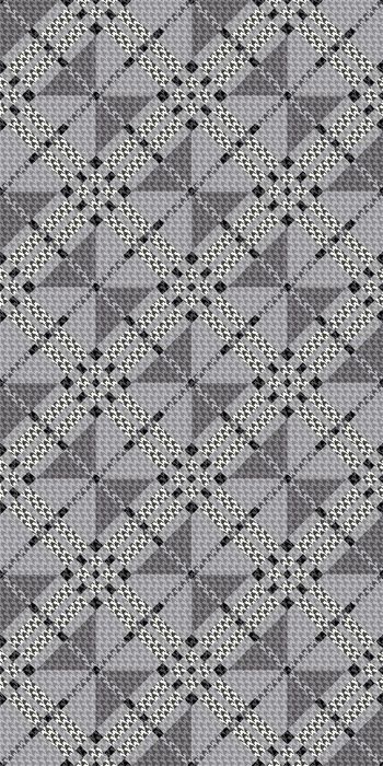 547182-传统手绘几何格子千鸟格印花