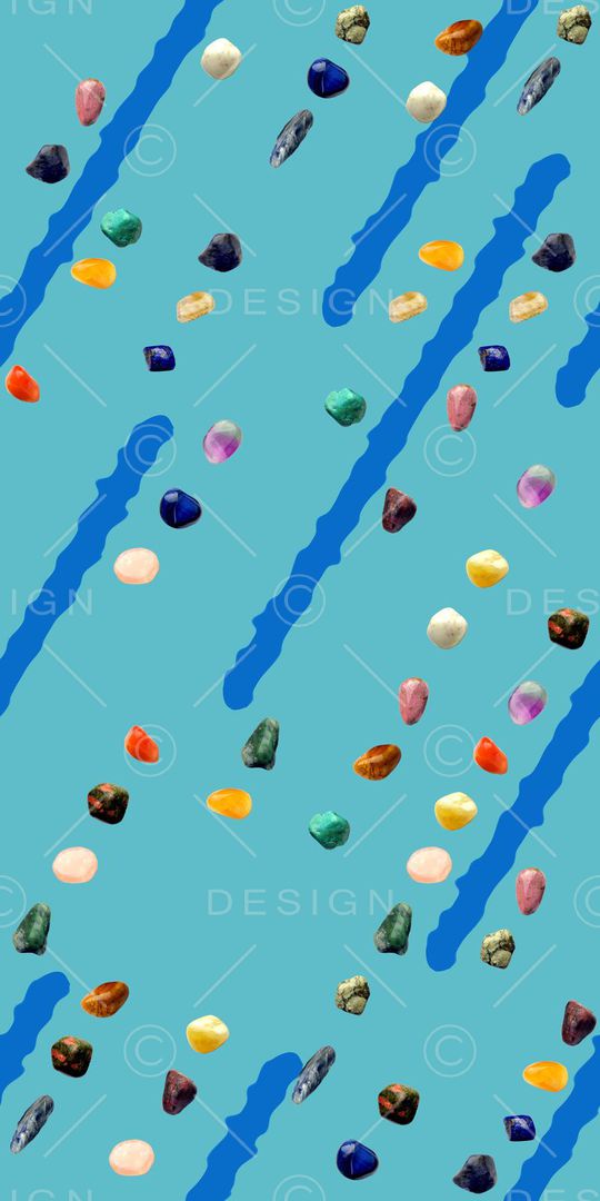 不规则几何印花华亿平台图片