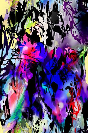 抽象印花华亿平台图片