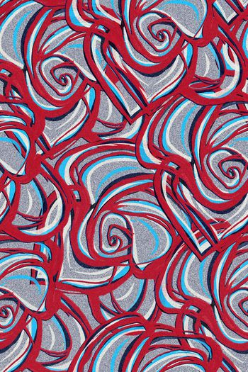 547240-原创手绘创意满版撞色磨砂质感大朵玫