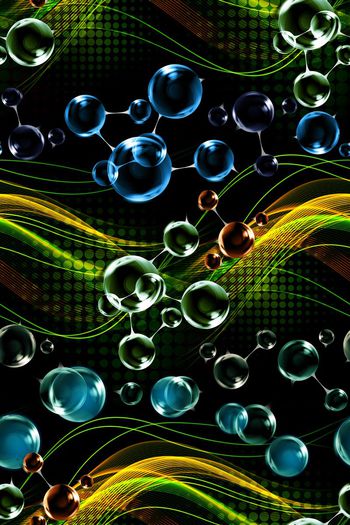 547265-炫彩科技光影几何波浪组合