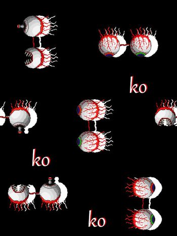 547278-时尚前卫像素化趣味眼睛图案