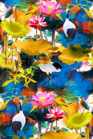 时尚潮流印花华亿平台图片