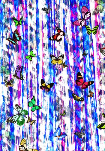 抽象印花华亿平台图片