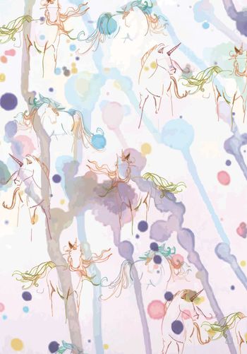 抽象天马印花华亿平台图片