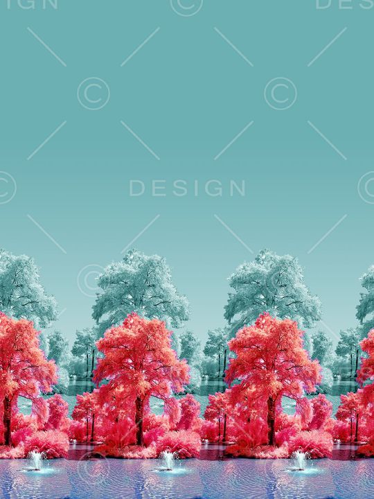 清新时尚印花华亿平台图片