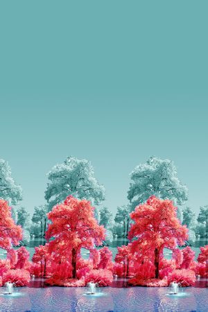 清新时尚印花华亿平台图片