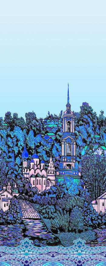 547441-版画效果 文艺气质 风景定位华亿平台