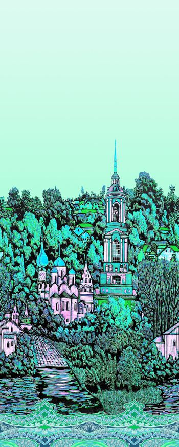 547442-版画效果 文艺气质 风景定位华亿平台