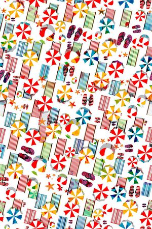 沙滩印花华亿平台图片