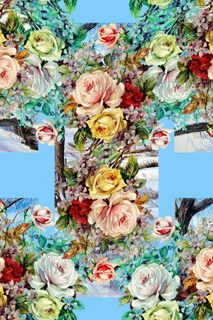 时尚大牌欧美风格印花华亿平台图片