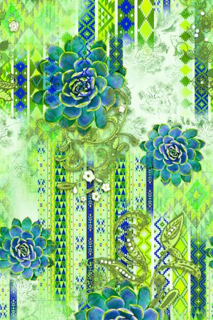 阿拉伯印花华亿平台图片