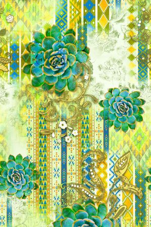 阿拉伯印花华亿平台图片