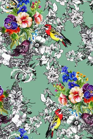 时尚流行大牌印花华亿平台图片