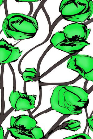 创意花纹 花朵 时尚 花卉印花华亿平台图片