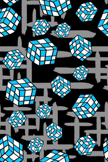 547767-悬浮的魔方