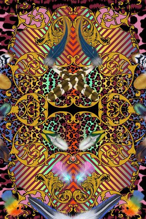 欧式印花华亿平台图片