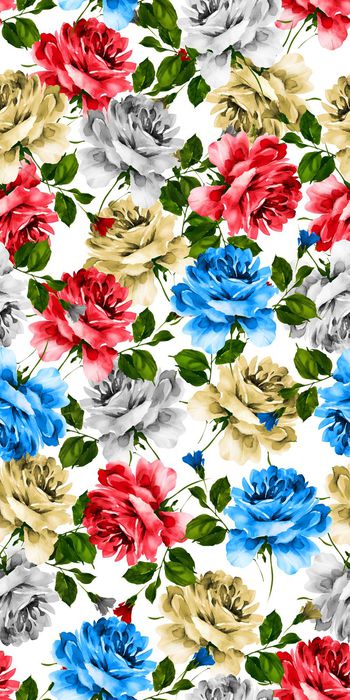 547890-欧款水彩玫瑰印花