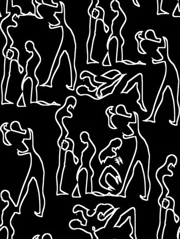 547939-时尚前卫人物剪影男装图案