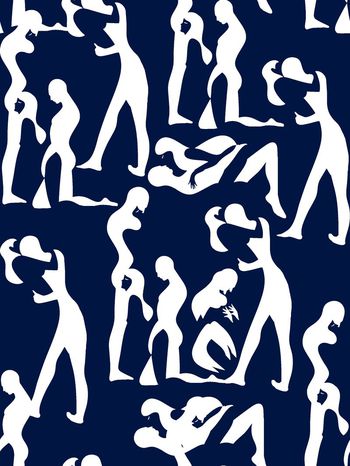 547940-时尚前卫人物剪影男装图案