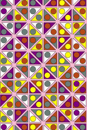 几何线条印花华亿平台图片