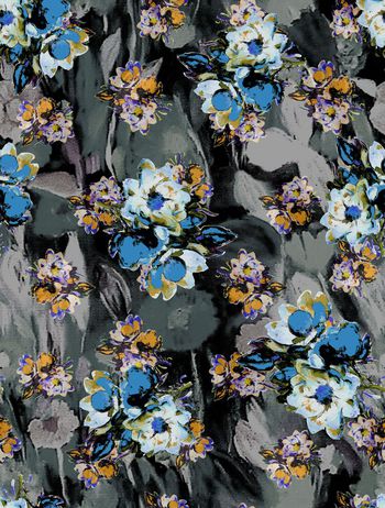 547993- 欧洲风 抽象 多彩 油画 花卉 