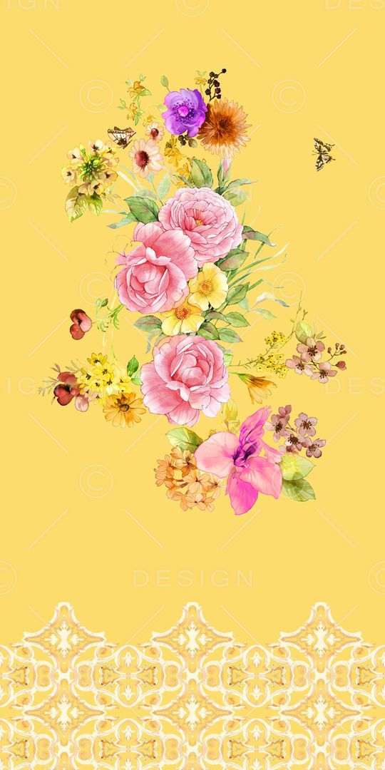 花卉印花华亿平台图片