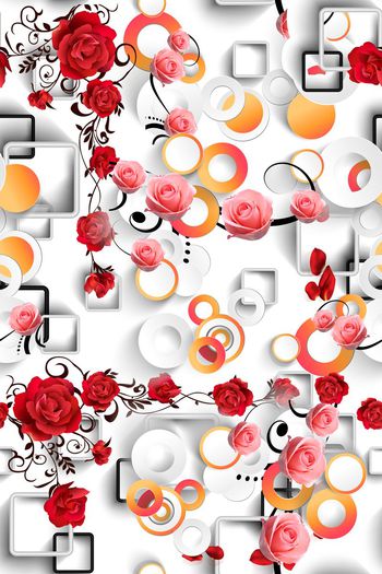 548017-神秘立体几何花卉