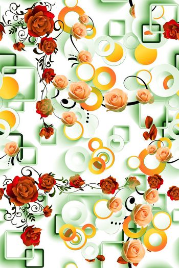 548018-神秘立体几何花卉