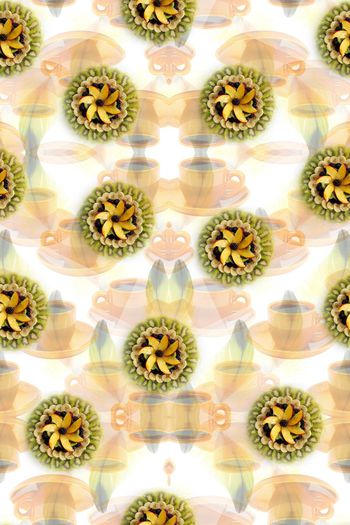 548034-时尚潮流茶杯果盘