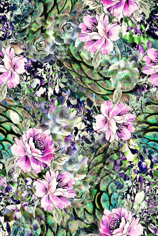 动物动感抽象印花华亿平台图片